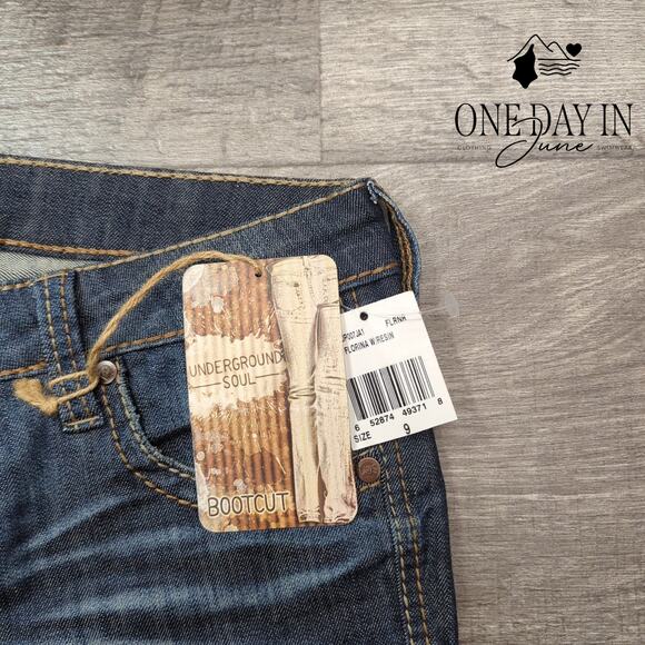 Underground Soul Juniors Bootcut Flare Jeans Size 9 - Picture 2 of 6